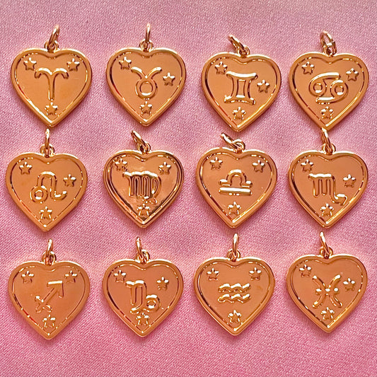 Zodiac Heart Necklace