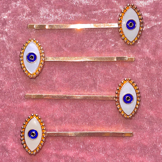 Evil Eye hair clips